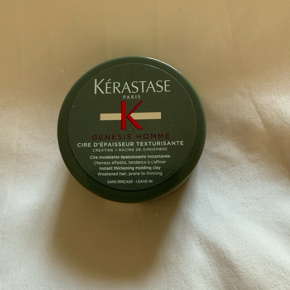 NWT Kérastase Genesis Homme Green Texturizing Clay Pomade